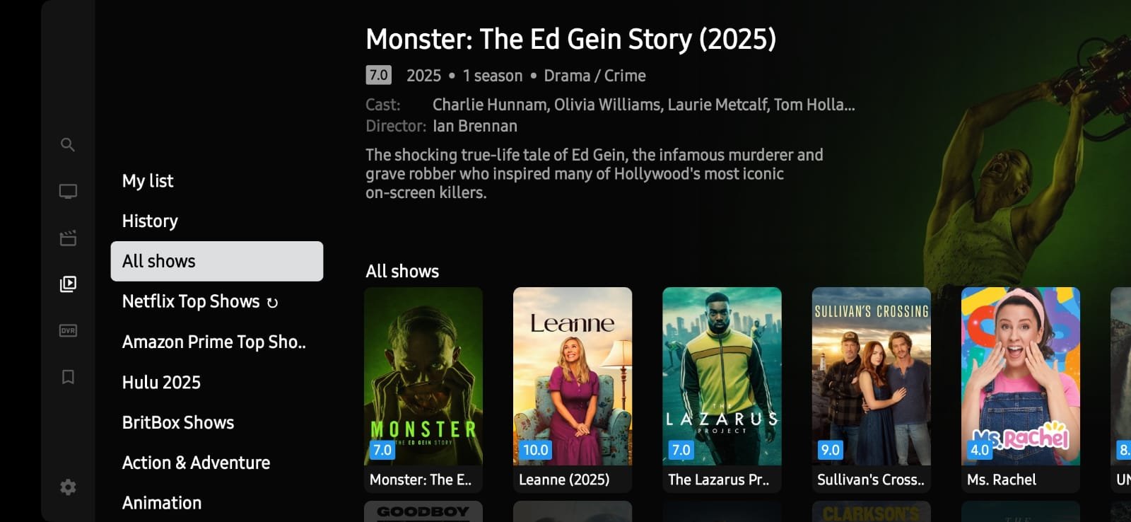 LVTV App — Home Screen